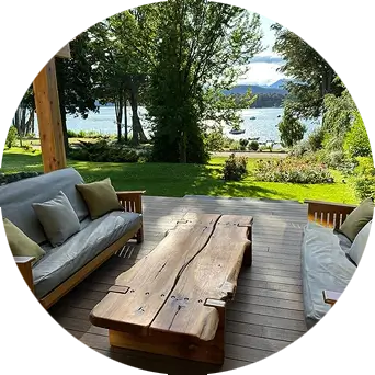 Cabañas con vista al lago